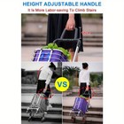 Folding Utility Shopping Cart With Wheels Heavy Duty Stair Climb Trolley