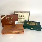  set Of 5  Empty Wooden Cigar Boxes