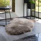 Genuine Real Nz Sheepskin Area Rug Fluffy 2  X 3 2   sheepskin Shape   Taupe