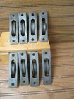 Set Of 8 Antique Cast Iron Sash Window Pulleys