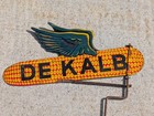 Antique Vintage Dekalb Corn Seed Farming  Metal Sign Weather Vane Double Sided