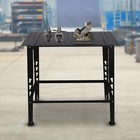 36  X 24  Steel Modular Welding Table Work Bench With Welding Fit-up Kit Black