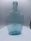 Vintage Union Eagle Aqua Blue Glass Bottle  249