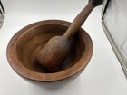 Mortar   Pestle Wooden Primitive Large Size
