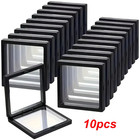 10 Pcs Transparent Floating Display Box Jewelry Ring Necklace Storage Case