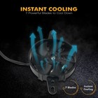4  12v Electric Cooling Fan Radiator Cooler 2-wire For Atv Motorcycle Universal