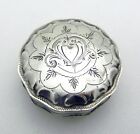 Antique Dutch  833 Silver Snuff Pill Trinket Box 1874