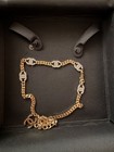 Authentic Chanel 2021 Cc Logo Crystal Gold Silver Tone Necklace B21a