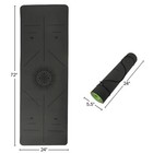 Yoga Mat Thick 72 X 24 In Portable Exercise Mat Non Slip Gym Mat Carry Strap