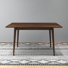 Solid Wood Dining Table  Farmhouse Kitchen Table With Extension Leaf