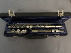 Armstrong 104 Silver Flute Closed Hole Boehm System W  Case   Cleaning Rod