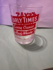 Vintage 1960s Early Times Whiskey Texas Jigger Bar Promo Glass Bourbon Man Cave