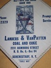 Vintage Landers   Vanpatten Schenectady Ny Coal   Coke Pot Holder