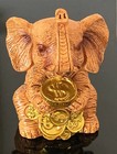 Feng Shui Wealth Lucky Trunk Up Elephant Statues Figurine Home Decor Gift-d