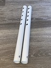 Pair White Aeropilates Stamina Pulley Risers Aero Pilates Parts Metal