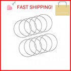 10 Pcs 5 Inch Metal Rings For Craft Silver Hoops Floral Macrame Hoops Rings For