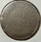 1863 Broas Pie Baker New York  One Country  Civil War Token  Cwt-cd20e