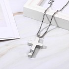Cross Pendant Birthstone Urn Necklace For Ashes Cremation Keepsake Memorial