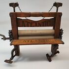 Antique Atlantic No  156 Hand Crank Clothes Wringer Farm Decor Vulcanized L  k