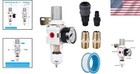 1 4  Npt Air Compressor Filter   Regulator Combo W gauge - 5-micron Filtration