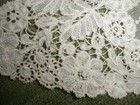 Fine Antique 1840 s Honiton   Point De Gaze Hand Made Lace Collar Victorian