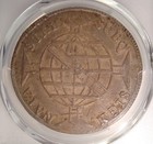 1814-b Brazil  Joao Prince Regent Silver 960 Reis Pcgs Au50