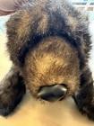 Ditz Designs Large Brown Bear Plush Realistic Pillow Handmade Stuffed Animal 28 