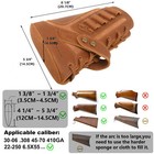 No Drill Leather Rifle Gun Buttstock Cheek Rest With Gun Sling  30 30  308  22lr