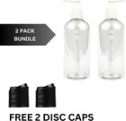 Lotion  Shampoo Pet Plastic Bottles With Pump And Free Disk Cap 8oz