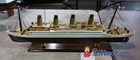 Rms Titanic Display Passenger Ship 24  Wooden Ship Museum Display Model Built