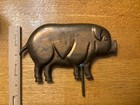 Copper Pig Weathervane Topper Antique Decor Primitive Farmhouse Vintage Folk Art