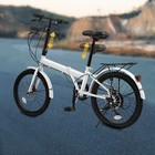 20  Folding Bike 7 Speed Foldable Bicycle City Bike For Teens Adults Lightweight
