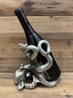 Octopus Silver Resin Wine Holder 8  X 7 