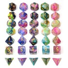 5 X 7 Polyhedral Dice Sets With Pouches For Dnd Rpg Mtg Dungeon And Dragons T   