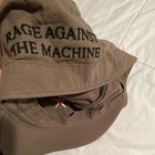 Rage Against The Machine Brown Cap hat W  Red Star Embroidered