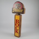 Shiner Bock Ram Wooden Tap Handle 10 Inch Draft Beer Bar Man Cave Decor