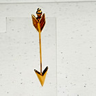 Vintage Monet Gold Tone Arrow Stick Pin Tie Tack Lapel Pin Minimalist Mcm 70s 80