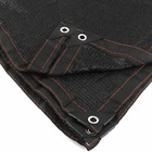 90  Black Sunblock Shade Cloth Taped Edge With Grommets Uv Resistant Shade Net