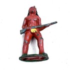 Vintage 1930s Barclay Manoil Native American Indian With Rifle Lead Toy Figure