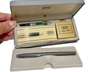 Vintage Cross Fountain Pen Gray Model 2106 Fine Nib With Converter In Case