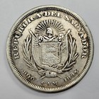 1895 El Salvador Silver Peso Nice Strong Detail Circulated Tougher Date  v102