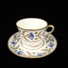 Le Tallec Hand Painted Cup   Saucer Set