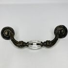 Hoone Drawer Dresser Knocker Bail Pull 6  Antique Brass Glass Ornate Unique New