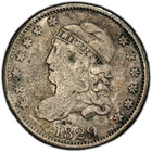 1829 H10c Lm-14 Capped Bust Half Dime Pcgs F Detail Corrosion Removed