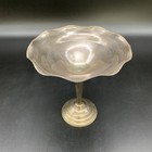 Antique Sterling Silver 6  Reticulated Compote   7 8oz   Elegant Pedestal Bowl