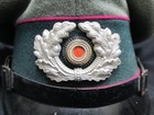 Extremely Rare Original Wwii German Smoke Troops Visor Cap Nebelwerfer Sz 58