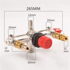 Air Compressor Pressure Valve Switch Control Manifold Regulator Gauges Tool 