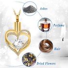 Cremation Urn Necklace Ashes Crystal Heart Cremation Jewelry Memorial Jewelry Us