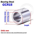 Bearing Steel Sleeve Bushing Id 42 43 45 - 60 Mm Wear-resistant Standoff Spacers