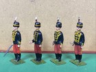Lot Of 4 Vintage Britains Toy Soldiers  11th Hussars